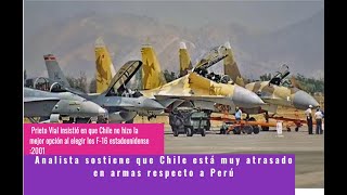 🔴Analista sostiene que Chile está muy atrasado en armas respecto a Perú🔴 [upl. by Drannek]