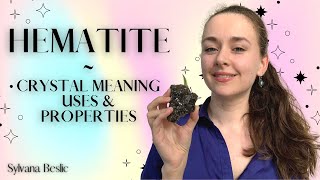 HEMATITE  Crystal Healing Meaning Uses amp Properties ✨ Crystal healing for beginners [upl. by Anaicul937]