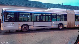 Transdev Marne et Morin  Ligne B  Iveco Bus Urbanway 18 GNV [upl. by Atirec]