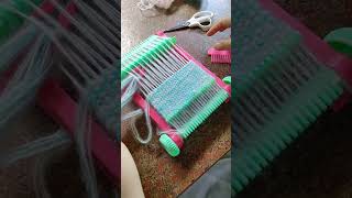 The technique of interlacing yarn with a needle reminiscent of ancient cloth weaving methods [upl. by Artinek]