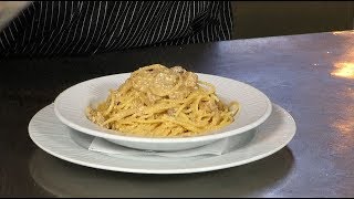 Receta Juaj Spageti karbonara [upl. by Nedloh]