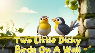 Two Little Dicky Birds  Peter amp Paul  Baby Nursery Rhymes amp Kids Children Body Part Learning Song [upl. by Lednor]