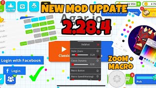 NEW UPDATE MOD IOS ANARKY MENU  CUSTOM SKIN XELAHOT MACRO VERSION 2284 AGARIO MOBILE [upl. by Ave323]