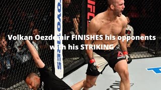 Volkan Oezdemir FINISHES his opponents with his STRIKING [upl. by Ul]