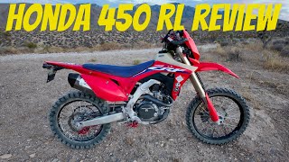 Honda CRF 450 RL Review  6000 Mile Review  The Best Modern Day DualSport [upl. by Anirhtak]