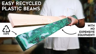 How to Make Recycled BEAMS from Plastic Waste at Home [upl. by Kurth]