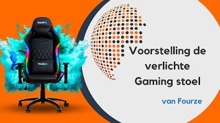 Gamestoel RGB met LED verlichting  Fourze Lightning  Nieuw bij SB Supply [upl. by Armstrong]