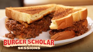 How to Make a Sloppy Joe Cheeseburger  Burger Scholar Sessions [upl. by Knut]