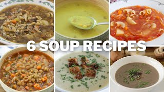 6 Easy Soup Recipes [upl. by Orvil663]