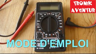 MULTIMETRE  MODE EMPLOI  VOLTMETRE AMPEREMETRE  ELECTRICITE POUR LES NULS TUTORIEL [upl. by Durrell440]