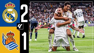 Real Madrid 21 Real Sociedad  HIGHLIGHTS  LaLiga 202324 [upl. by Ranice30]