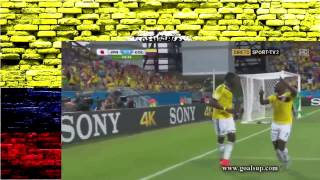 Seleccion Colombia en Brasil 2014 Goles hasta el Momento [upl. by Tessi]