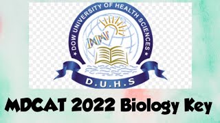 MDCAT 2022  Biology Key  Sindh Test [upl. by Darrick]