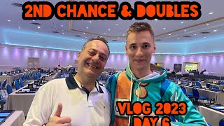 2nd chance amp Doubles  Backgammon World Championship Vlog 2023 Day 6 [upl. by Aisat]