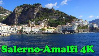 Salerno  Amalfi Italy Boat trip 4K [upl. by Vivi490]