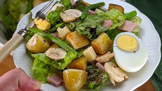 Salade Parisienne  Recette rapide facile mais surtout délicieuse [upl. by Essirahs]