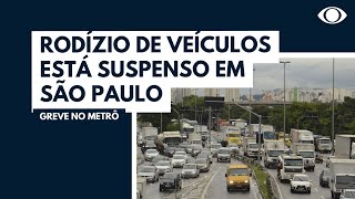 Rodízio de veículos está suspenso em SP [upl. by Elletsirhc986]