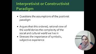 Research Paradigm and Approaches Types of research paradigms  3 [upl. by Anertak]