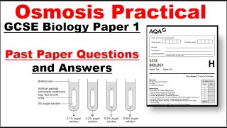 GCSE BIOLOGY PAPER 1 Osmosis Practical Questions and Answers [upl. by Nonarb627]