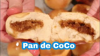 PAN DE COCO using fresh coconut filling  Jonalyn Dahle [upl. by Anayk]