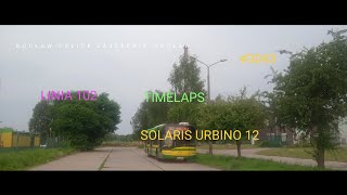 TIMELAPS Linia 102 Szczecin Gocław  Police Zajezdnia  Gocław Solaris Urbino 12 3043 ft Mikox [upl. by Rehtaef]