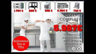 ATTREZZATURA PER RISTORANTE PIZZERIA MACELLERIA GASTRONOMIA PASTICCERIA [upl. by Enaols]