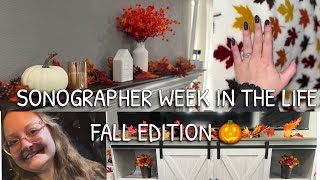 WEEK IN THE LIFE PEDS SONOGRAPHER FALL EDITION Decorating for fallSpooky Sono ShirtsBaking [upl. by Ranger848]