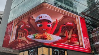 CIMB Hurix Vacheron Constantin Coca Cola 3D LED Commercial Pavilion Elite Bukit Bintang Kuala Lumpur [upl. by Finnie]