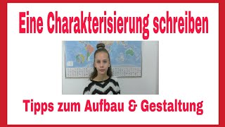 Deutsch  Charakterisierung schreiben  Tipps zum Aufbau amp Gestaltung  Schlau gefragt [upl. by Glynias]