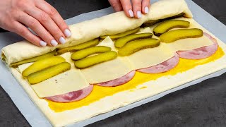 The best appetizer recipe with puff pastry ready in 15 minutes Perfect for any event [upl. by Llekim]