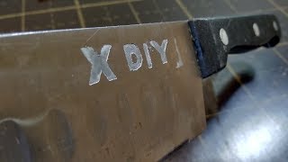 Metal Engraving  How to make an inscription on the metal  How to draw on metal [upl. by Enoj]