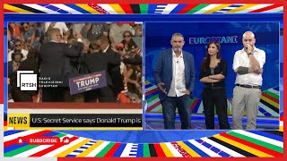 Plagosja e Trump ndërpret ‘Europiani 3D’ Dudushi jep live momentin e sulmit ndaj ishpresidentit [upl. by Ynneh730]