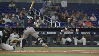 Ozzie Albies Slow Motion Swing [upl. by Akeim]