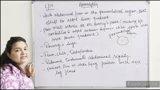 appendicitis causes clinical manifestations diagnosis management explanation in hindi [upl. by Acinomaj]