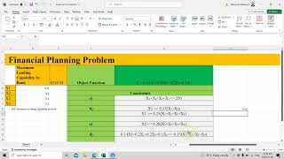 Financial Formulation Problem in LPP Linear Operation Research Objective Function amp Constraints [upl. by Silvia]