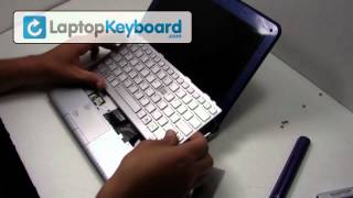 Toshiba Keyboard Installation Guide Replacement  Netbook Laptop Satellite NB305 [upl. by Meesaw]