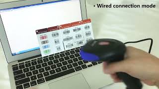 LENVII CW500 2D Barcode Scanner Handheld 24G Wireless Omnidirectional Barcode Reader [upl. by Carlton]