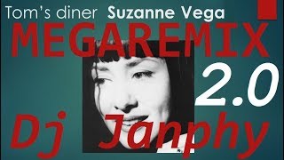 SUZAN VEGA  Toms diner  2017 megaremix 20 Dj Janphy [upl. by Atekihc]