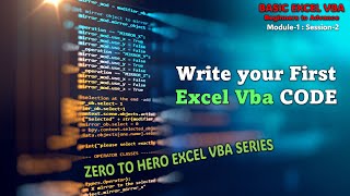 How to Learn Excel Vba  New Excel vba User  Excel Vba Basic to Advance  Excel Vba Basic [upl. by Liggitt537]