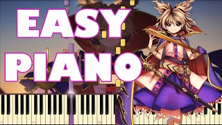 Easy Piano TD Mikos theme  Shoutoku Legend  True Administrator [upl. by Kerin]