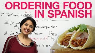 How to order food in Spanish [upl. by Denver]