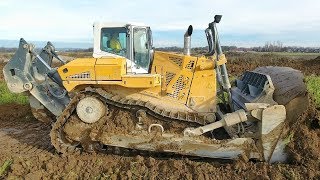 The Worlds Largest Hydrostatic Bulldozer in Action Liebherr PR776 [upl. by Aicirtam]