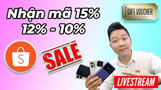 Sale 1510 voucher 15 tối đa 3 triệu trên shopee [upl. by Hahcim]