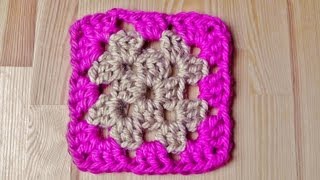 Granny Square klassisch Linkshänder Häkelanleitung [upl. by Yeung]