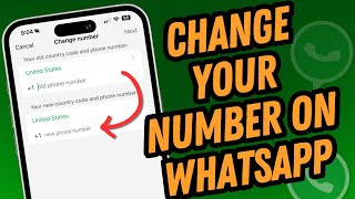 How To Change Your Number On Whatsapp  Full Guide [upl. by Isdnyl]