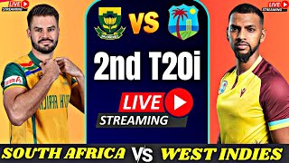 LIVE SOUTH AFRICA vs WEST INDIES 2ND T20I 2024  LIVE WI vs SA 2ND T20 TODAY  live wi vs sa 2024 [upl. by Keligot]