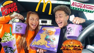 TRYING NEW HALLOWEEN ITEMS FROM FAST FOOD RESTAURANTS SMACKABLES [upl. by Cyrano]