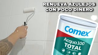 COMO PINTAR AZULEJOS DE BAÑO O COCINA DE FORMA FACIL [upl. by Eilsel]