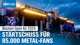 Wacken Open Air 2024 Größte MetalFestival startet  85000 Fans erwartet  NDR Info [upl. by Roda]