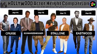 Hollywood Actor Height Comparison  How Much Have They Lost [upl. by Moses]